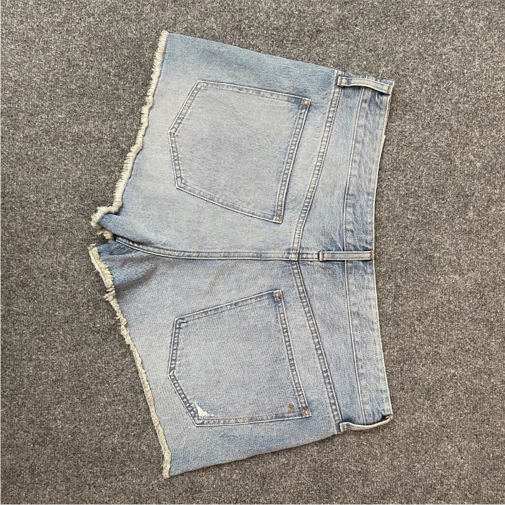 NWT madewell Shorts Denim Relaxed Size 32 Light Wash - Picture 8 of 9